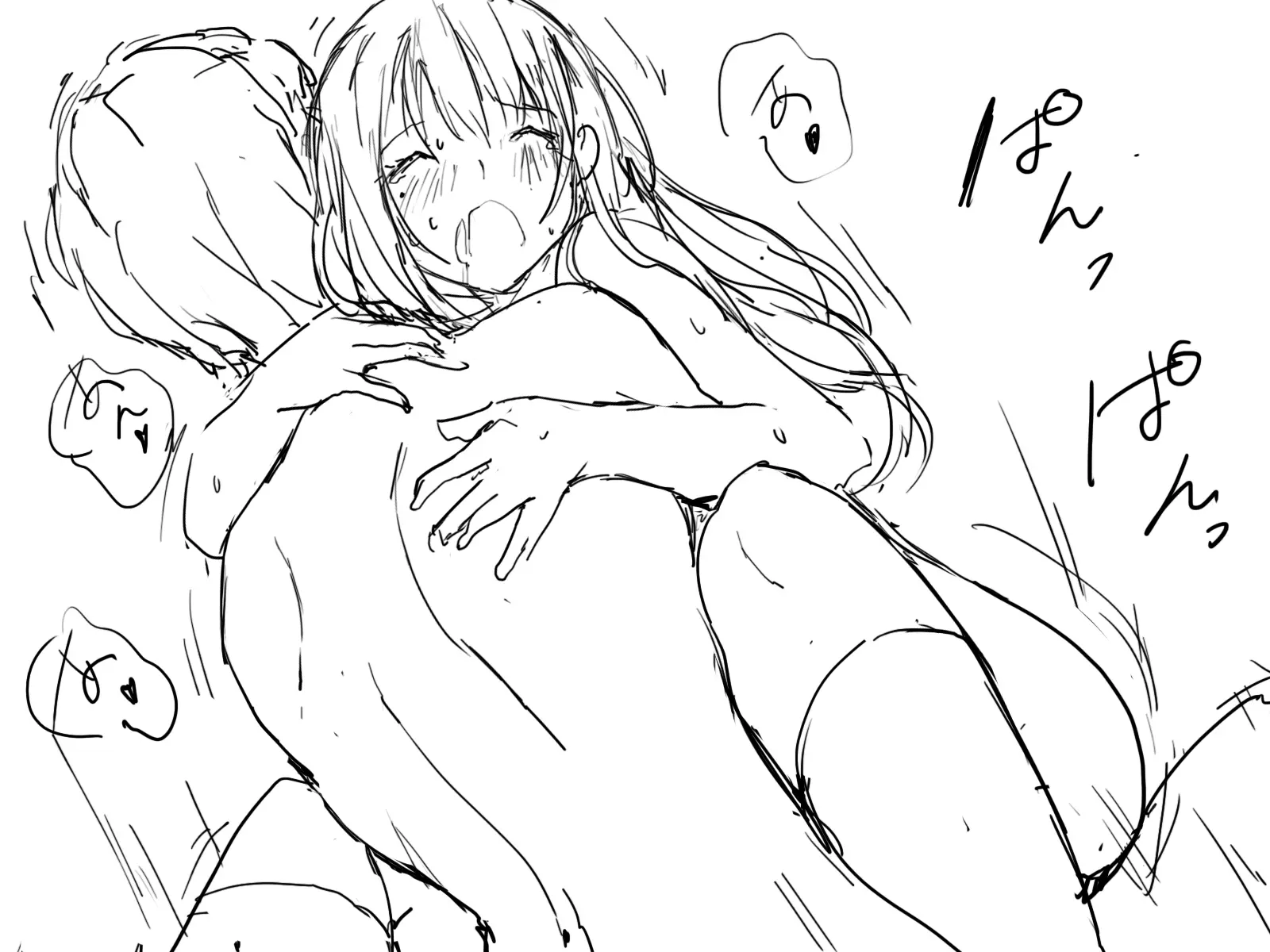 Kanojo Ga Aitsu Ni Sareta Koto_Rough Sketch